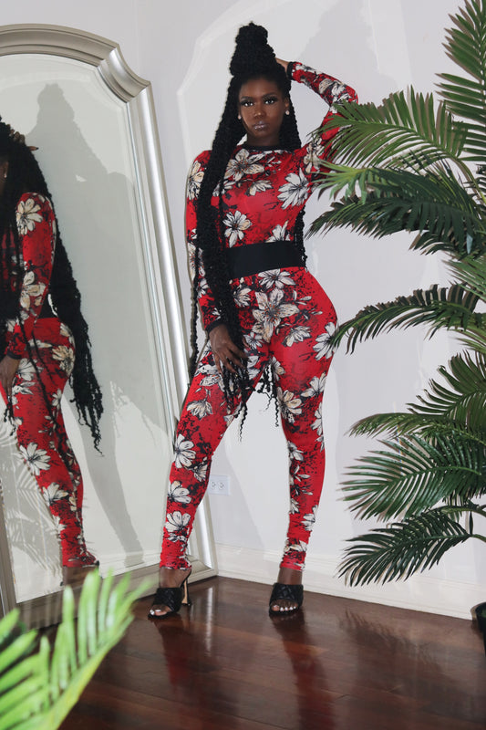 LADY IN RED 2 PIECE SET
