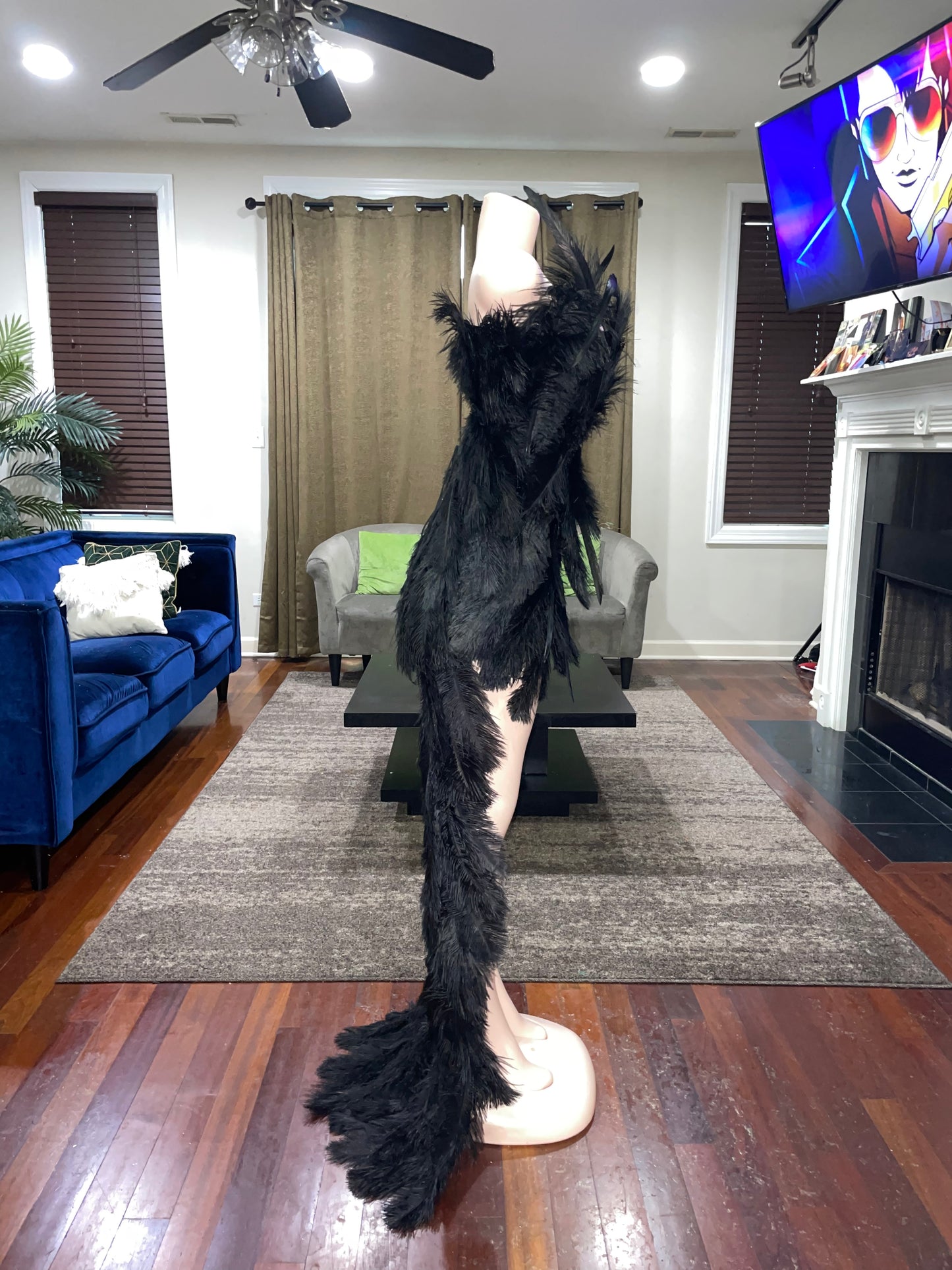 The feather dress