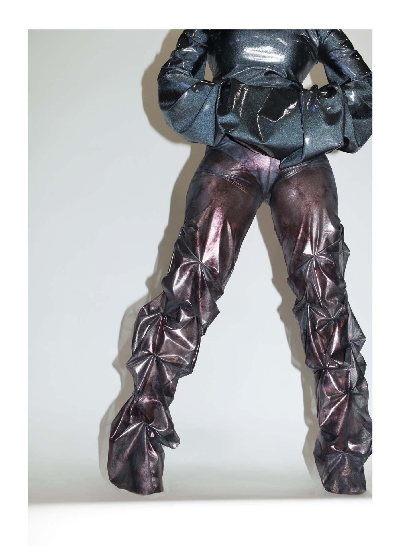 EASY KILL PANTS- Metallic Smoke